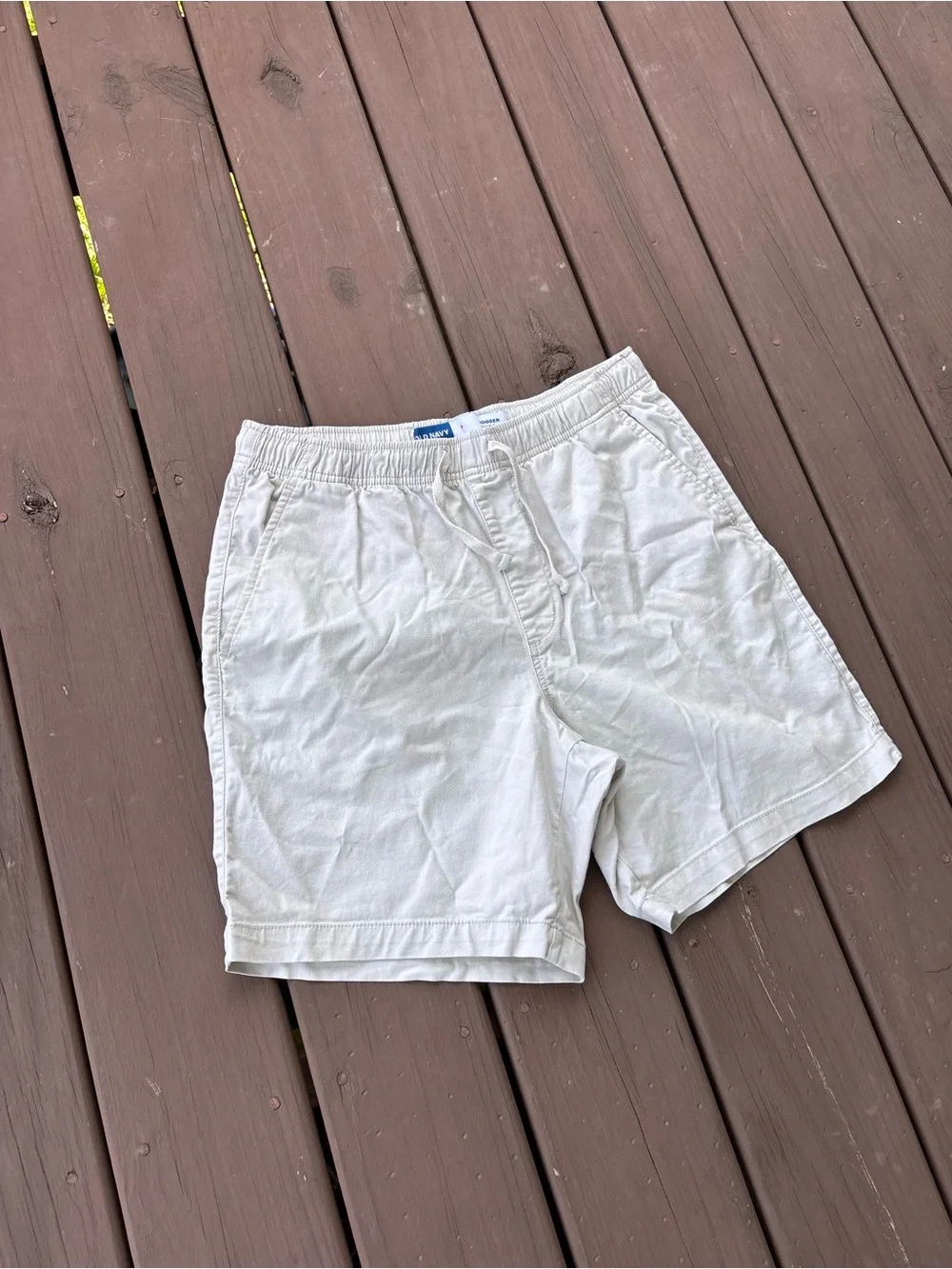 Old Navy Mens Small Khaki Jogger Shorts